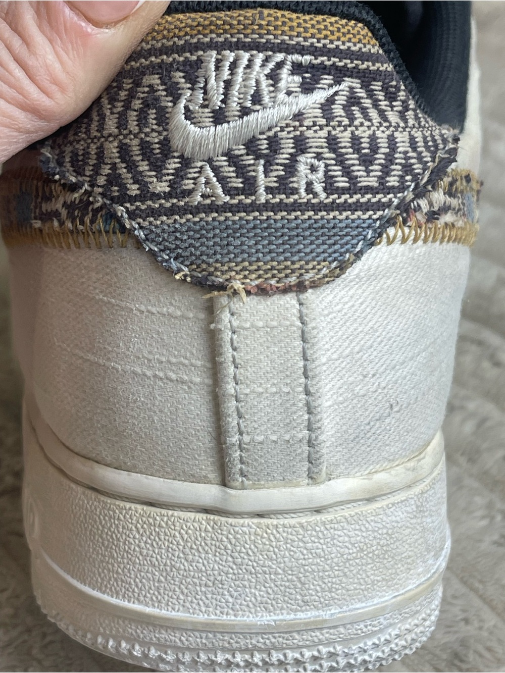 Nike Air Force 1 Low '07 LV8 Custom White Afro Punk Shoes Mens Size 8 Womens 9.5 - Picture 13 of 13